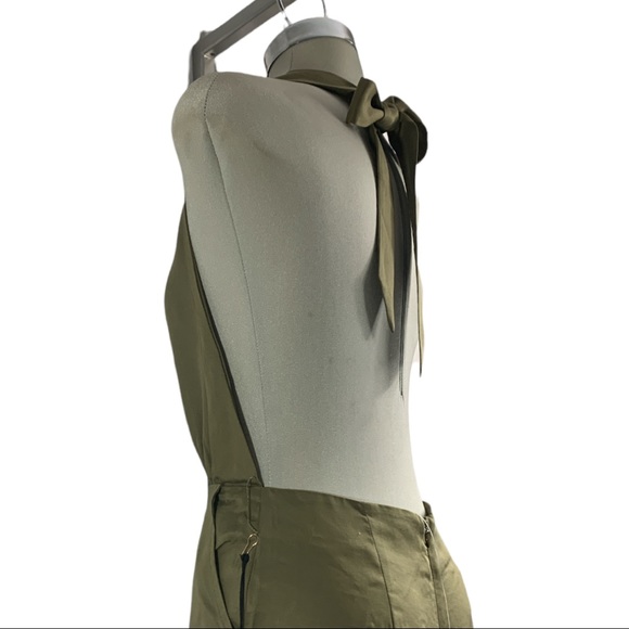 * NEW * Olive Jumpsuit - Short Open Back Size S - Picture 7 of 15